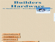 Tablet Screenshot of buildershdwe.com